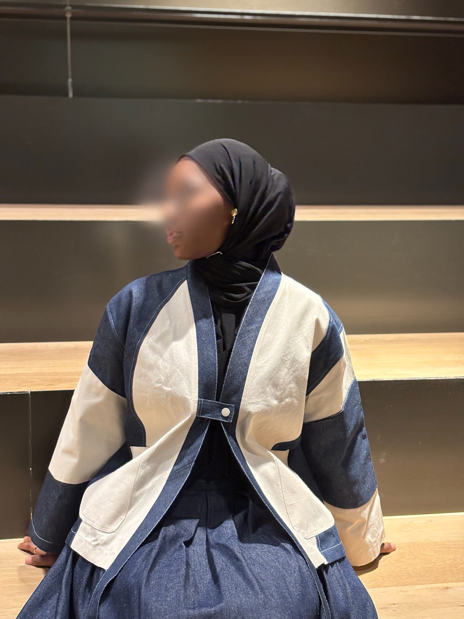 Ensemble denim Bicolore